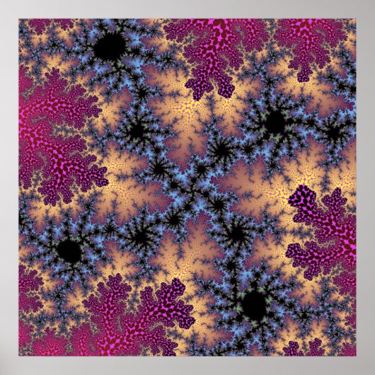 Poster Rose et Peach Speckle (Devant)