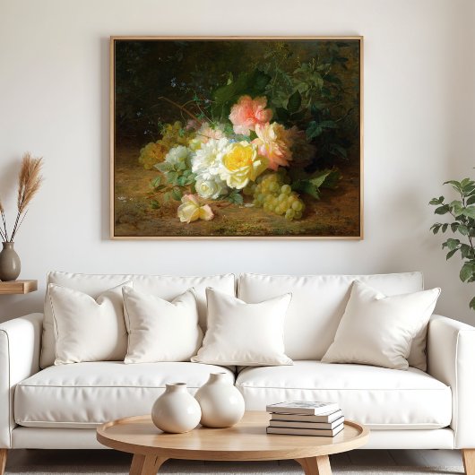 Poster Rose et Raisins, Jules Médard