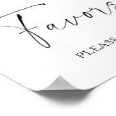 Poster Rose - faveurs de la mariée s'il vous plaît prendr (Coin)