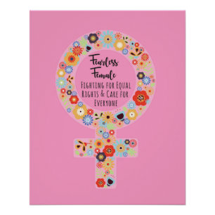 Poster Rose femelle courageux