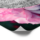 Poster Rose Fleur Rose Céleste Créez Votre Propre Photo (Coin)
