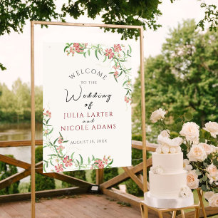 Poster Rose Fleur Sauvage Rose Fleurie Mariage Printemps