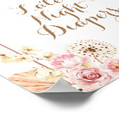 Poster rose Floral Boho Late Night Diapés (Coin)
