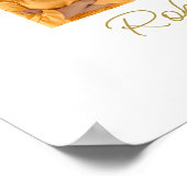 Poster Rose floral photo Collage funéraire Accueil (Coin)