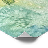 Poster Rose Flower et Bunny Art (Coin)