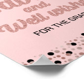 Poster Rose Foil Script Conseils et voeux de bien Signal  (Coin)