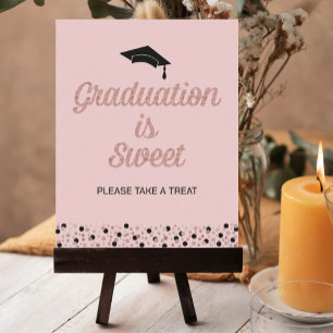 Poster Rose Foil Script Graduation est Sweet Grad Sign