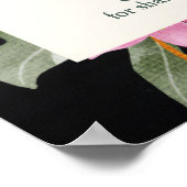 Poster Rose Foncé Liliac Mariage Accueil Voûté (Coin)