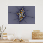 Poster Rose foncé - Mandelbrot Fractal (Cuisine)