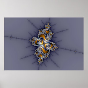Poster Rose foncé - Mandelbrot Fractal