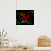 Poster Rose fractal (20x16) (Cuisine)