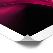 Poster ROSE FRACTAL, fuchsia rose (Coin)