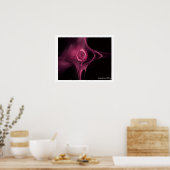 Poster ROSE FRACTAL , rose antique (Cuisine)