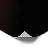 POSTER ROSE FRACTAL ROUGE EN NOIR (Coin)