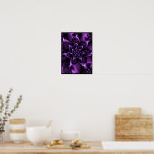 Poster Rose fractale violette (Cuisine)