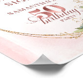 Poster Rose Gold 50e Anniversaire Sophistiqué Modifiable (Coin)