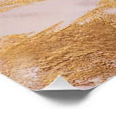 Poster Rose Gold Blush and Gold Texture (Coin)