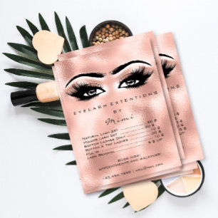 Poster Rose Gold Blush Maquillage Yeux Lashes Prix Blush