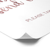 Poster Rose Gold Bubble Envoyer (Coin)