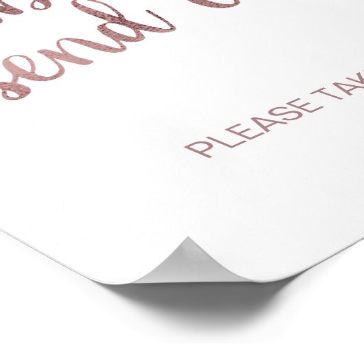 Poster Rose Gold Bubble Envoyer (Coin)