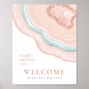 Poster Rose Gold ID647 du  de bienvenue de la Parties sci