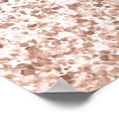 Poster Rose Gold Parties scintillant Nom Date Welcome Scr (Coin)