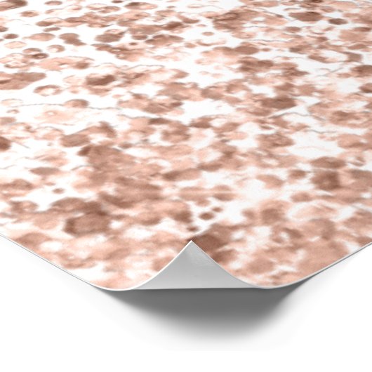 Poster Rose Gold Parties scintillant Nom Date Welcome Scr (Coin)