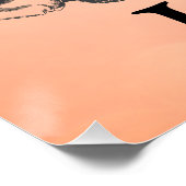 Poster Rose Gold personnalisé Joyeux 50e anniversaire (Coin)