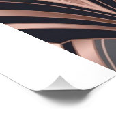 Poster Rose Gold Romance Neo Art Deco Fan Design (Coin)