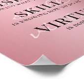 Poster Rose Gold Rose Parties scintillant Drives Motivati (Coin)