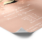 Poster Rose Gold Sparkly Eye White Parties scintillant Sa (Coin)