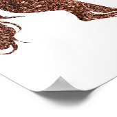 Poster rose Gold Unicorn (Coin)