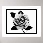 Poster rose gravé 11x14 (Devant)
