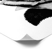 Poster rose gravé 11x14 (Coin)
