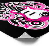 Poster rose Guitar Rock Star Sweet 16 Banner (Coin)