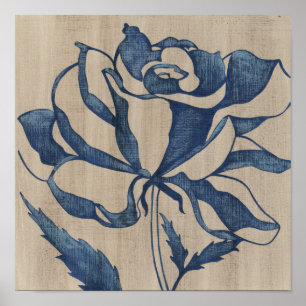 Poster Rose Indigo