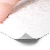 POSTER ROSE INFANTILE DE FILLE BÉBÉ PRO-VIE (Coin)