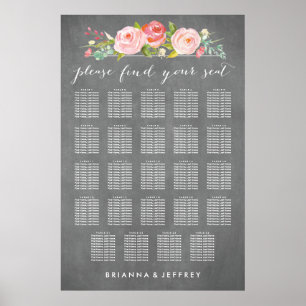 Poster Rose Jardin Floral Mariage Sein Graphique