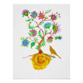 Poster Rose jaune (Devant)