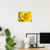 Poster Rose jaune (Bureau à domicile)