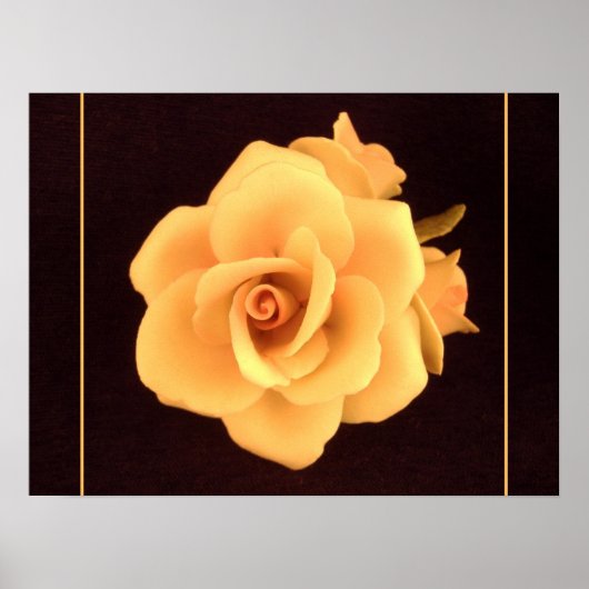 Poster Rose jaune, 2004 Photo. (Devant)