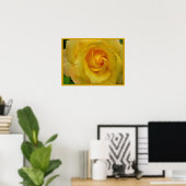 Poster Rose Jaune Imprimer Belle impression Fleur (Bureau à domicile)