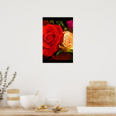 Poster Rose jaune rouge III (Cuisine)