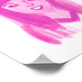 Poster rose jolie fille chanceuse (Coin)