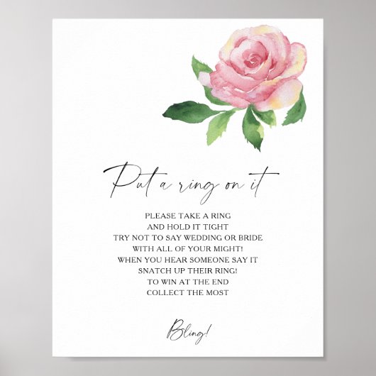 Poster Rose - le jeu de l'engagement au printemps (Devant)