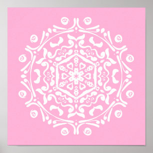 Poster Rose Mandala
