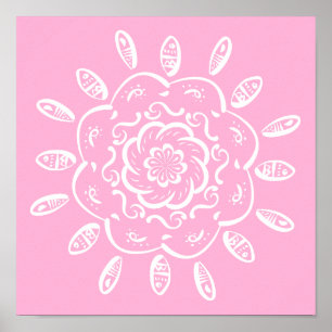 Poster Rose Mandala