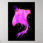 Poster Rose Manta Ray (Devant)