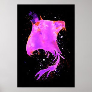 Poster Rose Manta Ray