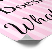 Poster rose mariage, Asseyez-vous "partout" (Coin)